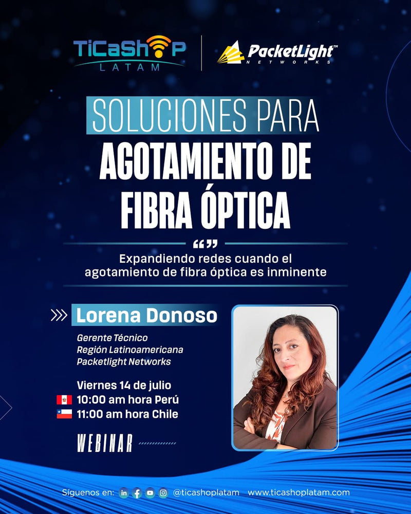 WEBINAR " SOLUCIONES PARA AGOTAMIENTO DE FIBRA ÓPTICA"