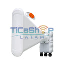 WisNetworks X6-H18 - 5.9-7.125G radio blindada Wi-Fi 6E radio con antena tipo bocina asimétrica aislada