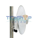 WisNetworks E5-D25 - 5.1-6.425GHz Wi-Fi 7 radio con 25dBi antena parabólica