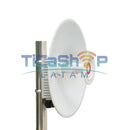 WisNetworks X6-D25 - 5.9-7.125GHz Wi-Fi 6E radio con 25dBi antena parabólica