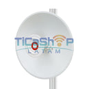 WisNetworks X6-D25 - 5.9-7.125GHz Wi-Fi 6E radio con 25dBi antena parabólica