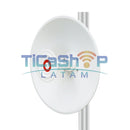 WisNetworks E6-D25 - 5.9-7.125GHz Wi-Fi 7 radio con 25dBi antena parabólica