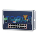 PLANET WGS-4215-16P2S - Industrial 16-Port 10/100/1000T 802.3at PoE + 2-Port 100/1000X SFP Wall-mounted Managed Switch