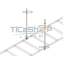 Bandejas portacables | Juego de varillas roscadas para suspender escalera del techo