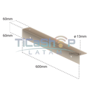 Bandejas portacables | Soporte en L para montaje en pared 510