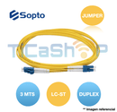 JUMPER FO 3 MTS LC-ST SM DUPLEX SPP-LC-ST-UU-2D-20-3H
