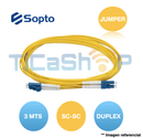 JUMPER FO 3 MTS SC-SC SM DUPLEX SPP-SC-SC-UU-2D-20-3H