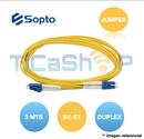 JUMPER FO 3 MTS SC-ST SM DUPLEX SPP-SC-ST-UU-2D-20-3H